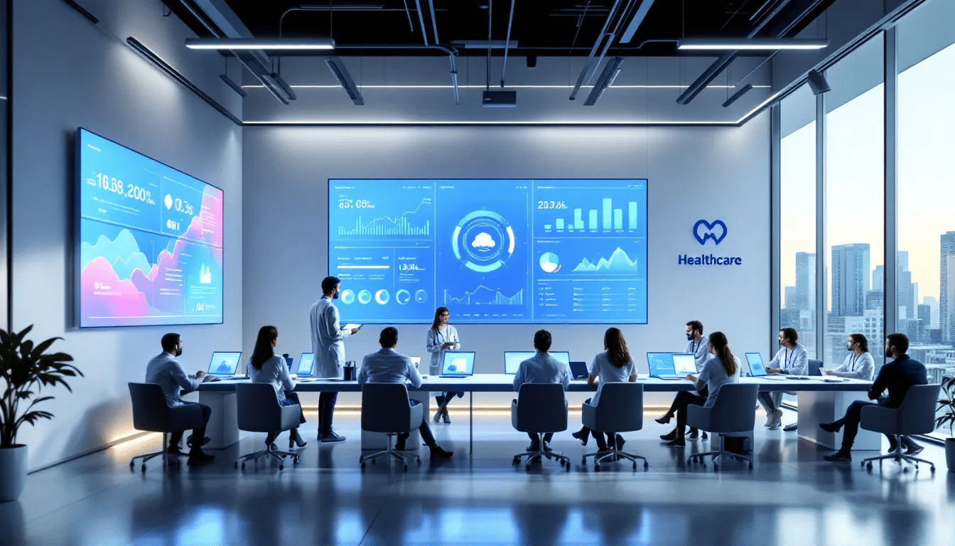 Top Benefits of PointClickCare Cloud for Healthcare Providers 2 Healthcare providers engaging in value-based healthcare initiatives, supported by cloud technology.