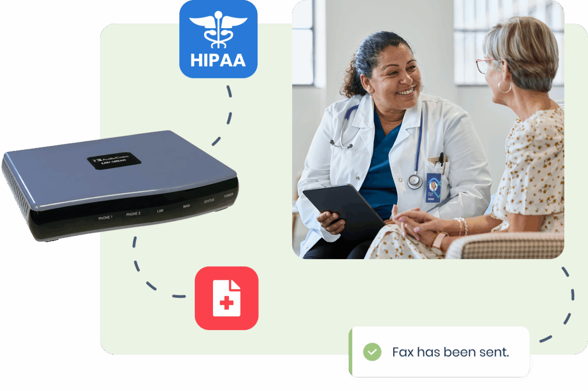 Cloud Fax Connector for Healthcare | Secure Fax Machine Integration