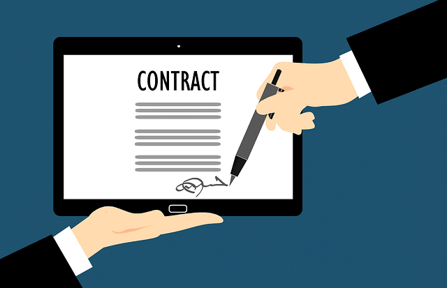 signing contracts